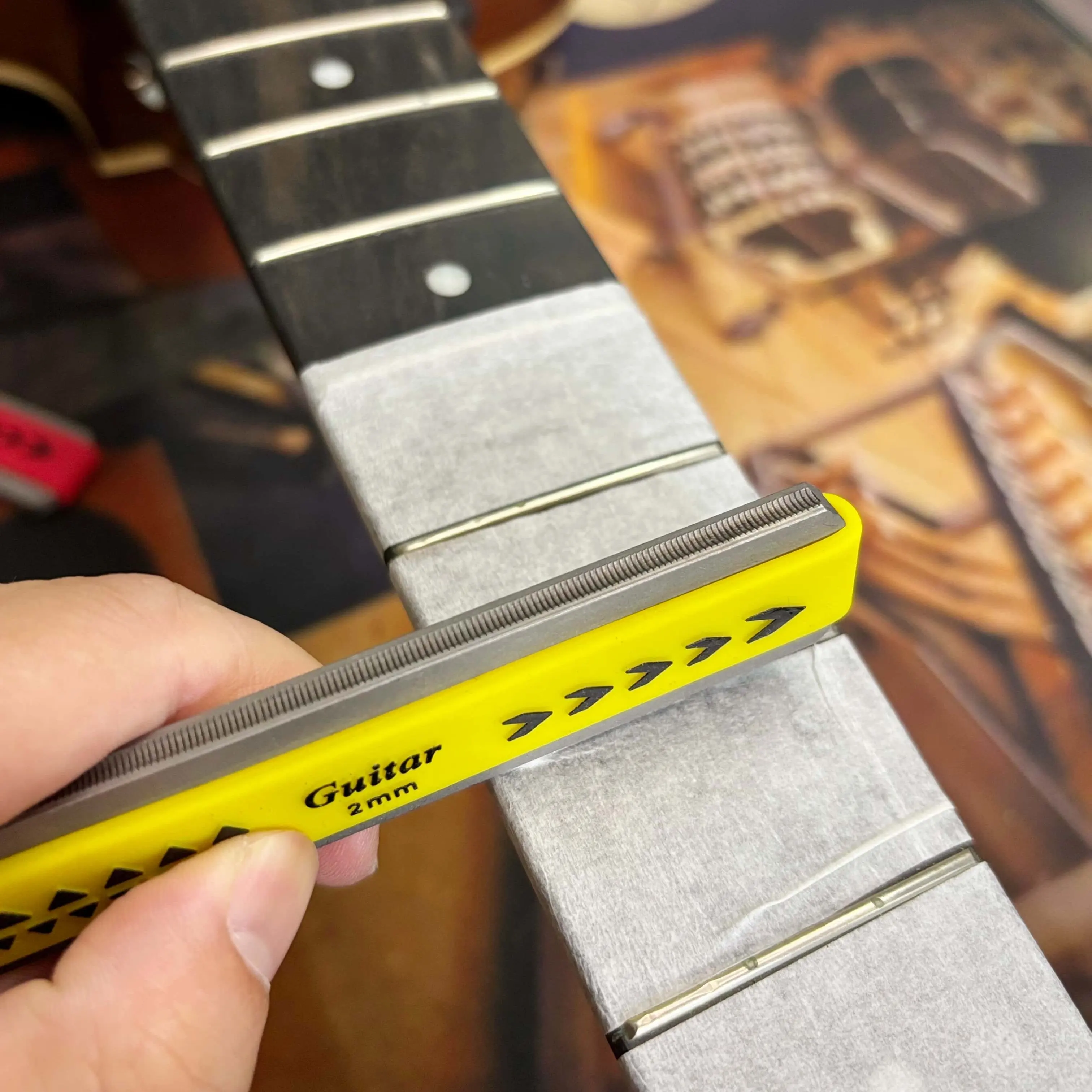 Musical Instrument Art - Lima per corone tasti per chitarra