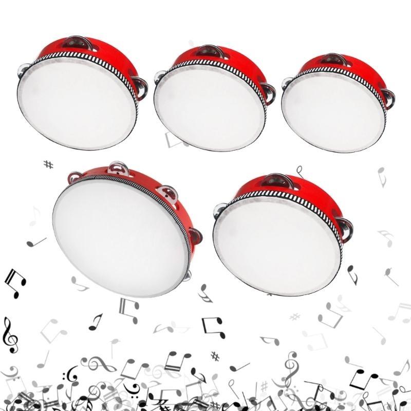 Musical Instrument Tambourine - Tamburello per adulti Campane a tamburo