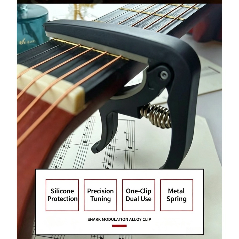 Musical Instrument Art - Capotasto per Chitarra 2 in 1