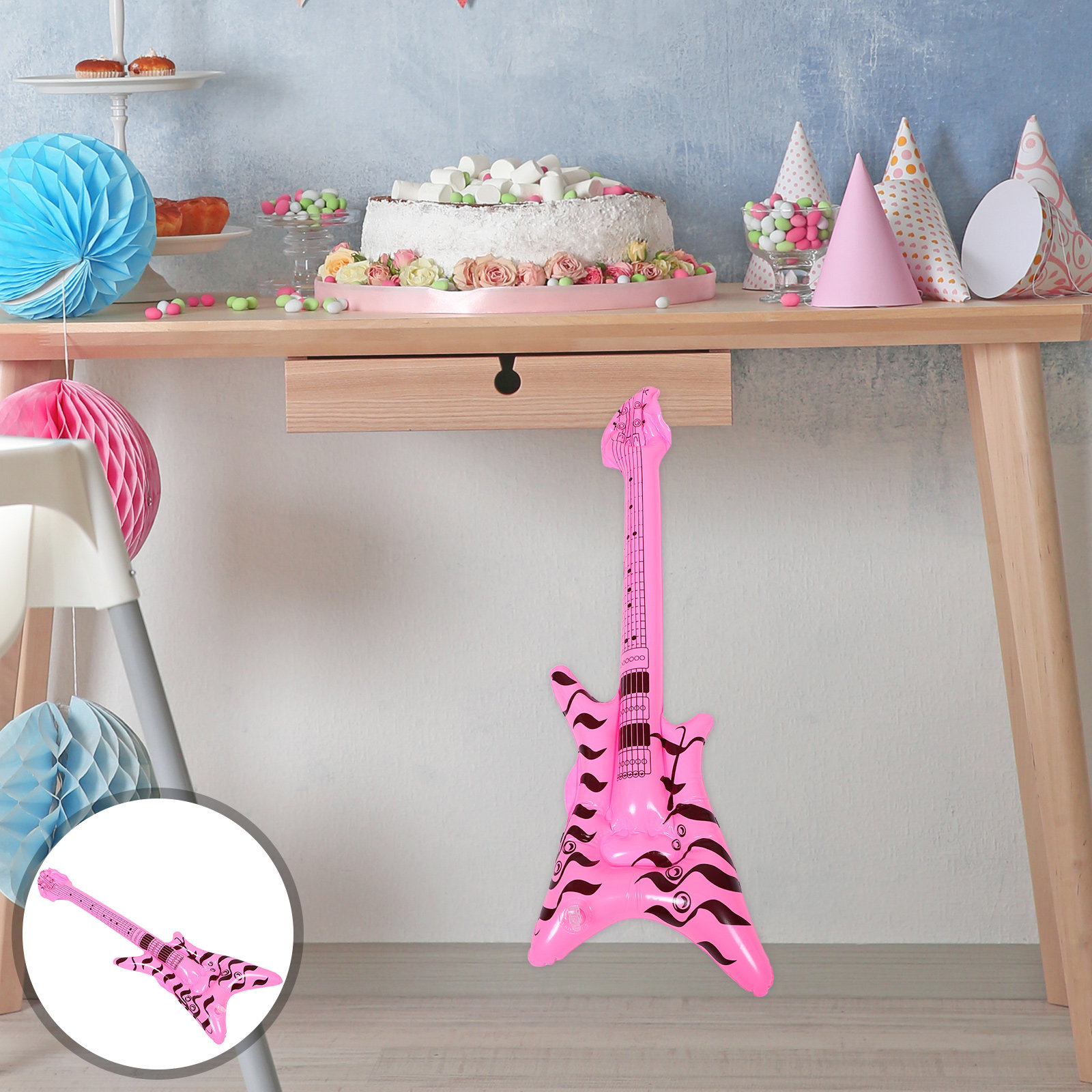 Musical Instrument That You Blow Into - Chitarra Gonfiabile per Feste Rock and