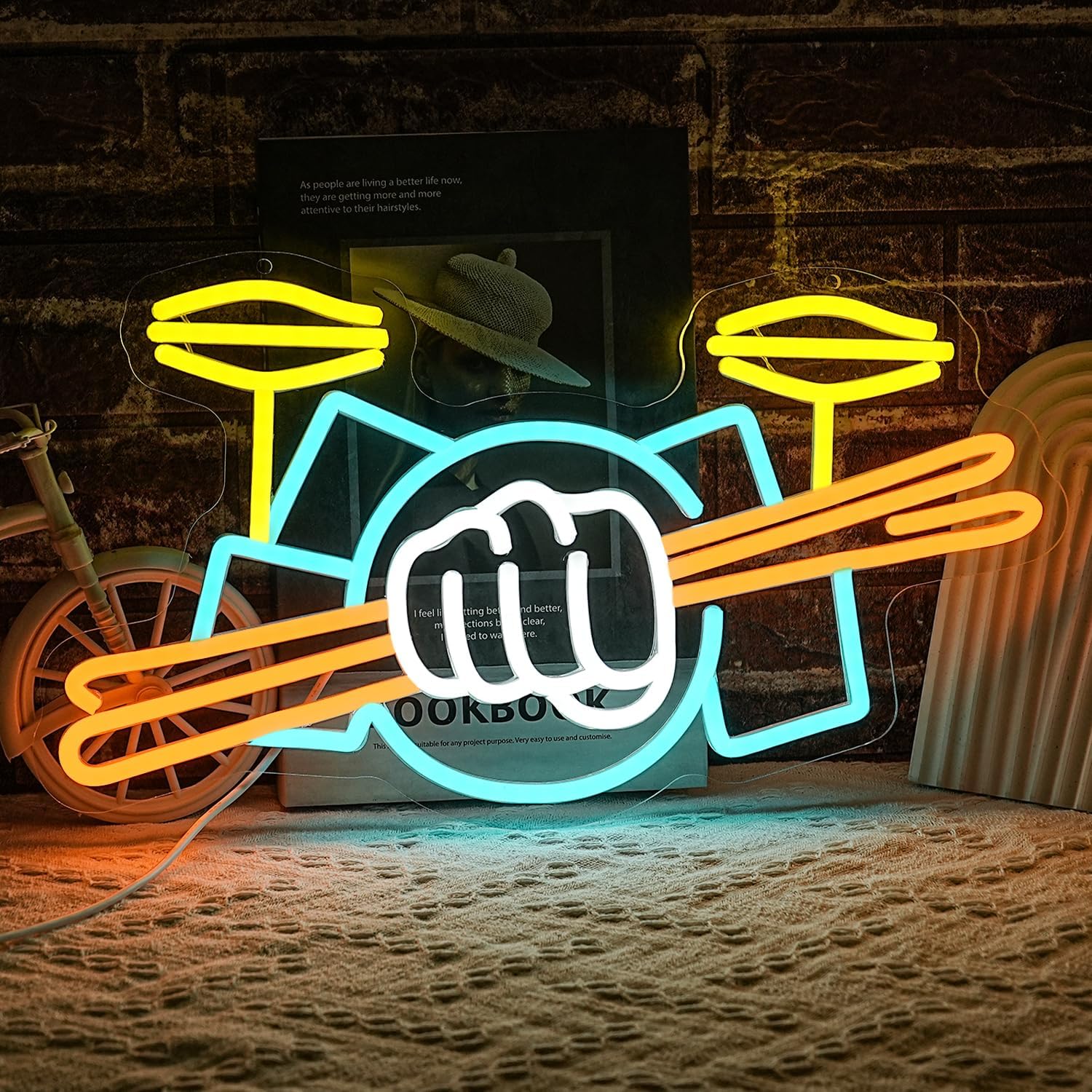 Insegna al Neon a Forma di Bat - Musical Instruments recensione e prezzo