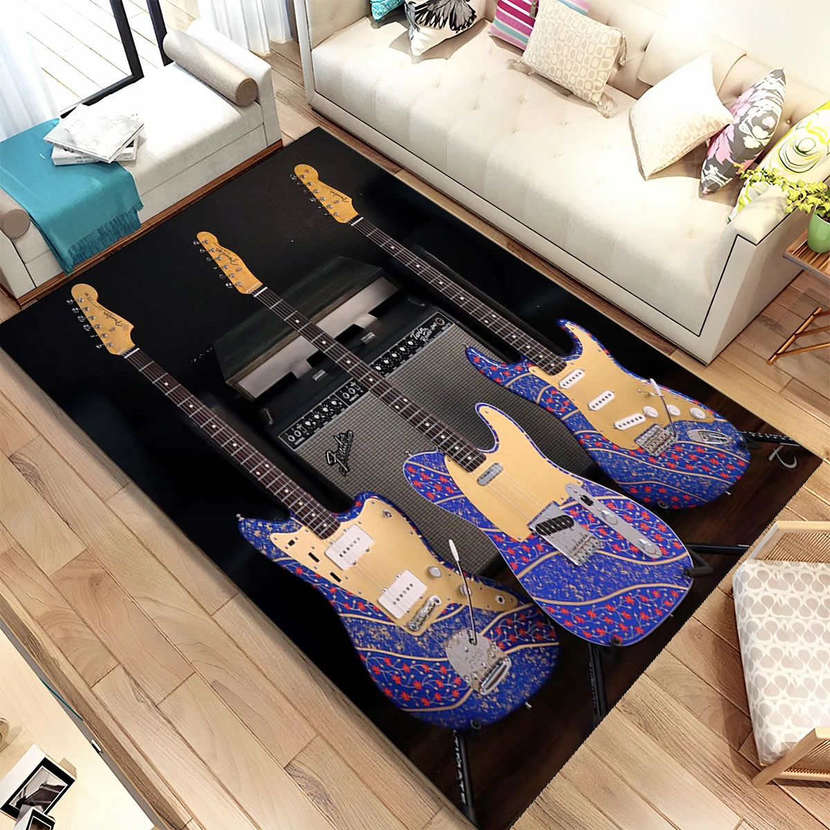 Tappeto 3D a Forma di Chitarra - Musical Instrument Online recensione e prezzo