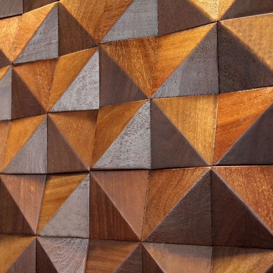 Triangolo 3D in legno massello - Musical Instrument Image recensione e prezzo