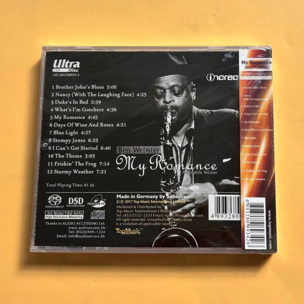 Ben Webster My Romance Jazz CD - Musical Instruments recensione e prezzo